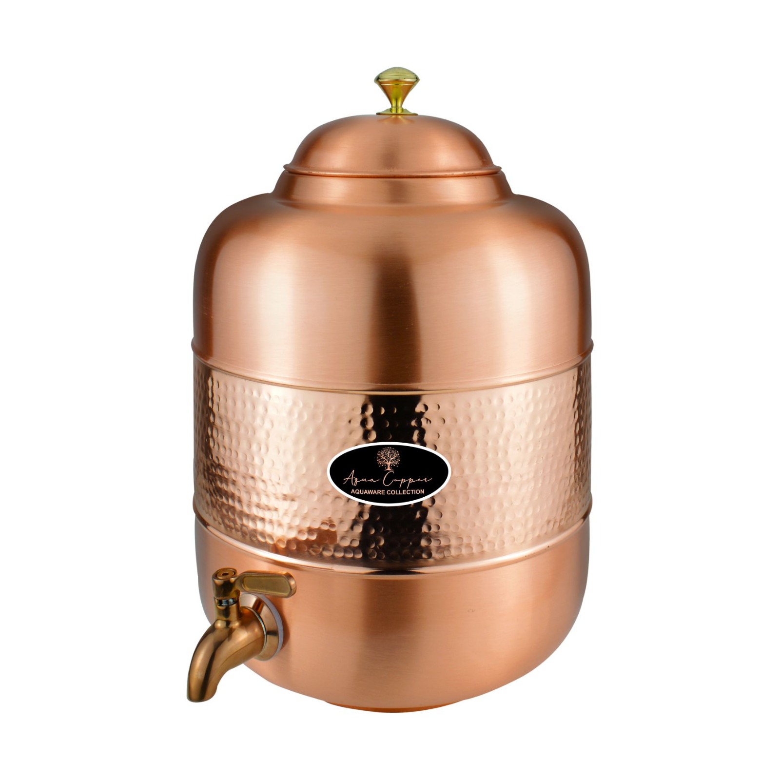 Jointed copper regular matka dual tone